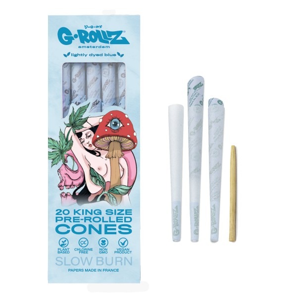 G-ROLLZ | Collector “Naked Shroom” Blue – 20 KS Cones